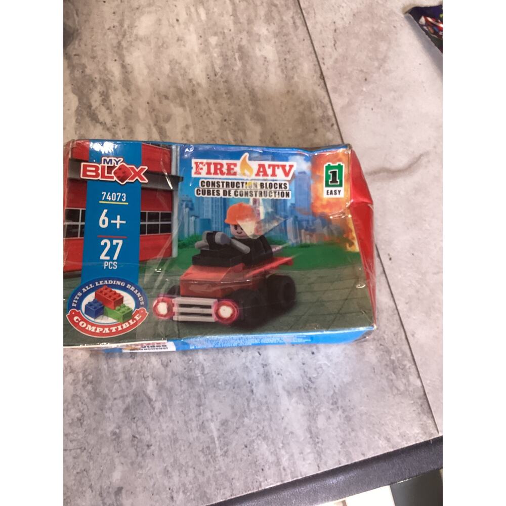 My Blox FIRE ATV Construction Blocks 6+ 27 Pcs New